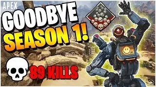 GOODBYE SEASON 1 APEX LEGENDS (4 20+ Kill SOLO Gameplays)