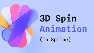 Как создать вращающийся 3D-значок в Spline