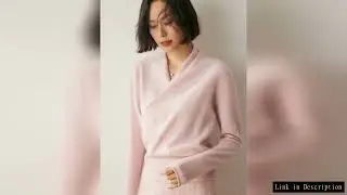 Women Oblique Cardigan Sweater 100% Cashmere Pullover Knitted Thick Grace Sexy Top Loose Long Sleeve