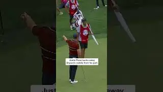 Heated exchange with Bryson, Justin Rose & Ted Scott #shorts #golf #rydercup
