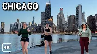 Spring-Like In Chicago 🌸 Beautiful Day In RiverWalk & Lakefront Trail Walk | Feb 18, 2026 | 4K