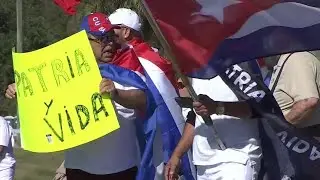 Tampa protesters call for a free Cuba