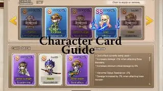 Maplestory Character card guide + what to use