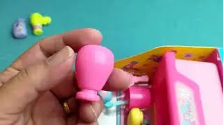 6minutes ASMR Toy Bathroom and Wash Basin play set From Pink Rabbit Happy Unboxing
