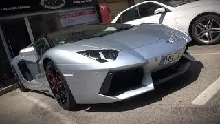 Lamborghini Aventador LP700 Roadster SOUNDS in Cannes! | Azzuro Thetis |