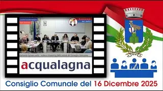 Consiglio Comunale Acqualagna - 16/12/2025 - Ore 18.00