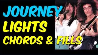 Lights Guitar Lesson Chords and Fills | Journey Neal Schon | FREE TAB