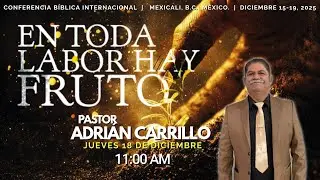 EN TODA LABOR HAY FRUTO | PASTOR ADRIÁN CARRILLO | CONFERENCIA BÍBLICA 2025 | 18-12-25 | SEMINARIO