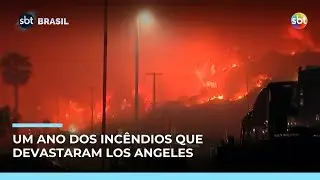 Um ano após incêndios, Los Angeles ainda convive com marcas da tragédia | #SBTBrasil