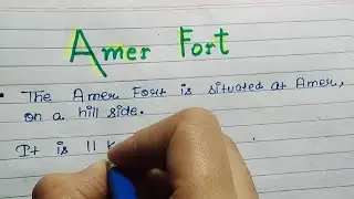 10 lines on Amer Fort in English|Essay on Amer Fort|Why Amer Fort is famous?Amer Fort was Built By