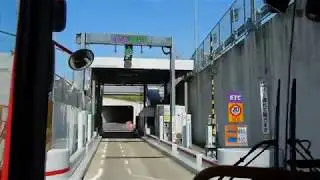 【前面展望】京阪バス　阪神高速を経由する山科急行線　京都駅八条口～≪阪神高速8号京都線≫～醍醐寺（前編；京都駅八条口～大石神社）