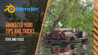 How to quickly animate HDRI environment maps in Blender 2.8 EEVEE and Cycles