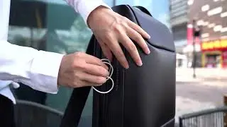 7216 BANGE Premium Quality Bag Backpack Anti Theft Water Repellent Fabric Laptop Bag USB Charging