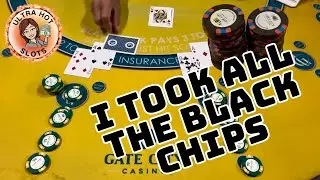 Winning So Much On Blackjack They Ran Out Of Chips!