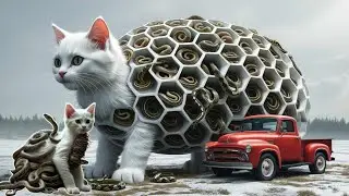 Rescue Mission: Saving a Kitten Cat Covered In Thousand of Snakes - Rabbit Journey