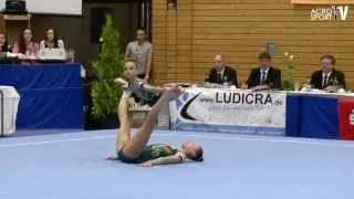 Acro Cup Albershausen 2013 Womens Pair Balance Juniors Ekaterinenburg Russia - Silaeva Kozlova