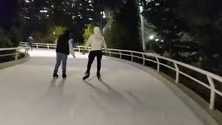 Ice skating at Maggie Daley Ice Skating Ribbon, Chicago