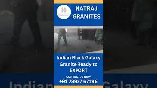 Indian Black Galaxy Granite Ready To EXPORT