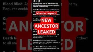 New Ancestor Monster Anwir Paincraver Leaked Skills #monsterlegends #monsterlegendsleaks