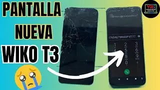 CAMBIAR PANTALLA QUEBRADA CELULAR WIKO T3 👉📲#yesatechrepair #celular #wiko #wikot3 #pantalla