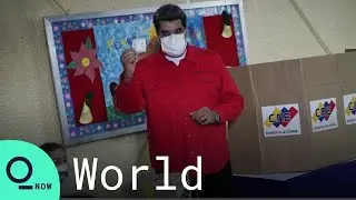 Nicolas Maduro Votes in Venezuela's Regional Elections