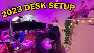 My Work From Home and YouTube Studio UPDATED Desk Setup 2023