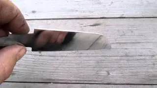 Линия закалки (хамон) после полировки.