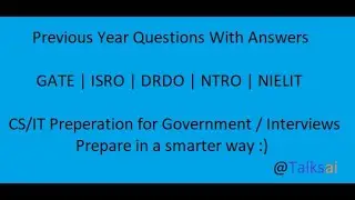 10 GATE CS/IT 2016-B | Previous Year GATE QA | Revision edition | Study Smart | talks ai