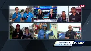 Парад победы команды Florida Panthers Championship на пляже Форт-Лодердейл