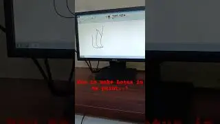 How to make Lotus in ms paint..? #shorts #ytshorts #mspaint #computer