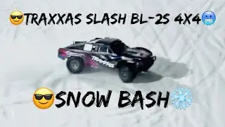 Traxxas Slash BL-2S | Snow Bash | FPV Bash | It&rsquo;s Cold!🥶❄️☃️🧊