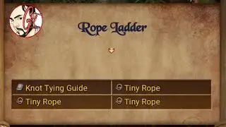 Rope Ladder Crafting,Tiny Rope,Knot Tying Guide,All Location, treasure of Nadia
