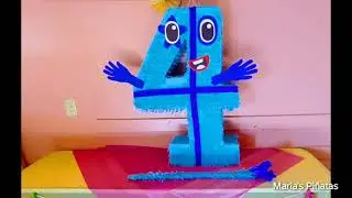 Numberblocks #4 Pi&ntilde;ata