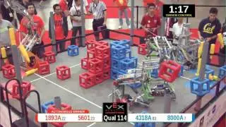 2015 VRC Arts Q114 - 1893A 5601 vs 4318A 8000A - 79 to 54 - VEX Worlds 2015 - Arts Division