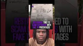 RESTAURANT TRIED TO SCAM CUSTOMERS VUITH FAKE TIP PERCENTAGES