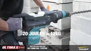 Mũi khoan b&ecirc; t&ocirc;ng cốt th&eacute;p Diager ULTIMAX 646, đầu carbide nguy&ecirc;n khối