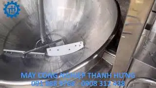 CHẢO XÀO SÊN NHÂN BÁNH TRUNG THU 25KG -30KG /MẺ. CHẢO XÀO NHÂN BÁNH CÔNG NGHIỆP 100L