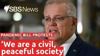 Scott Morrison condemns threats from Victoria protesters | SBS News