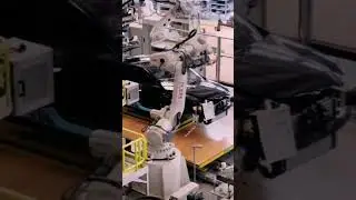 articulated Robot in line manufacturing #articulatedrobot #robot #robotics #manufacturing #machine #