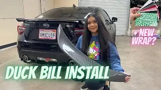 BRZ DUCK BILL INSTALL +  EMBLEM OVERLAYS!!