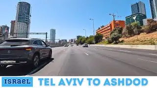 Driving ISRAEL 🇮🇱 Road Trip from TEL AVIV to ASHDOD