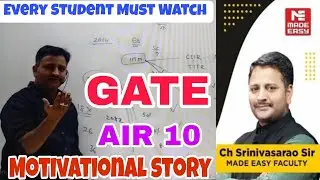 GATE AIR :10 Emotional Story| Students Motivation for GATE 2026 Exam #gate #madeeasy #gate2026 #isro