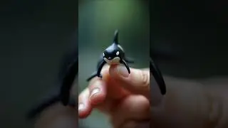 Tiny Orca Toy Review 🐋 | Cutest Mini Toy Ever! 😍 #shorts