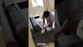 Can she clean the whole house in 1 minute? 🧹✨#1minclean #houseclean #satisfying #beforeafter #clean