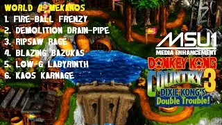 Donkey Kong Country 3 (SNES|GBA MSU1) (103%) (4|9) / World 4: Mekanos [4:3/4K@60]