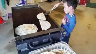 EJ first griddle flipping