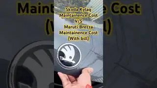 Skoda Kylaq Maintainence Service Cost V/S Maruti Brezza Maintainence Cost #skodakylaq #brezza