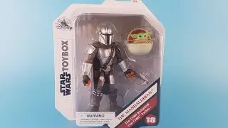 DISNEY TOYBOX  Mandalorian and the Child action figure unboxing review