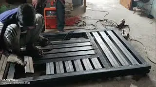 Gate making and fiting kanha welding #weldwheels #welding 