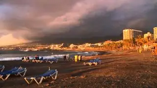 iTeve Teneriffa skymning strand 2011febr